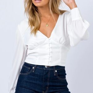 Princess Polly The Tyne Top in White